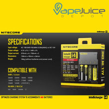 Load image into Gallery viewer, NITECORE i4 Intellicharger | 4 Bay
